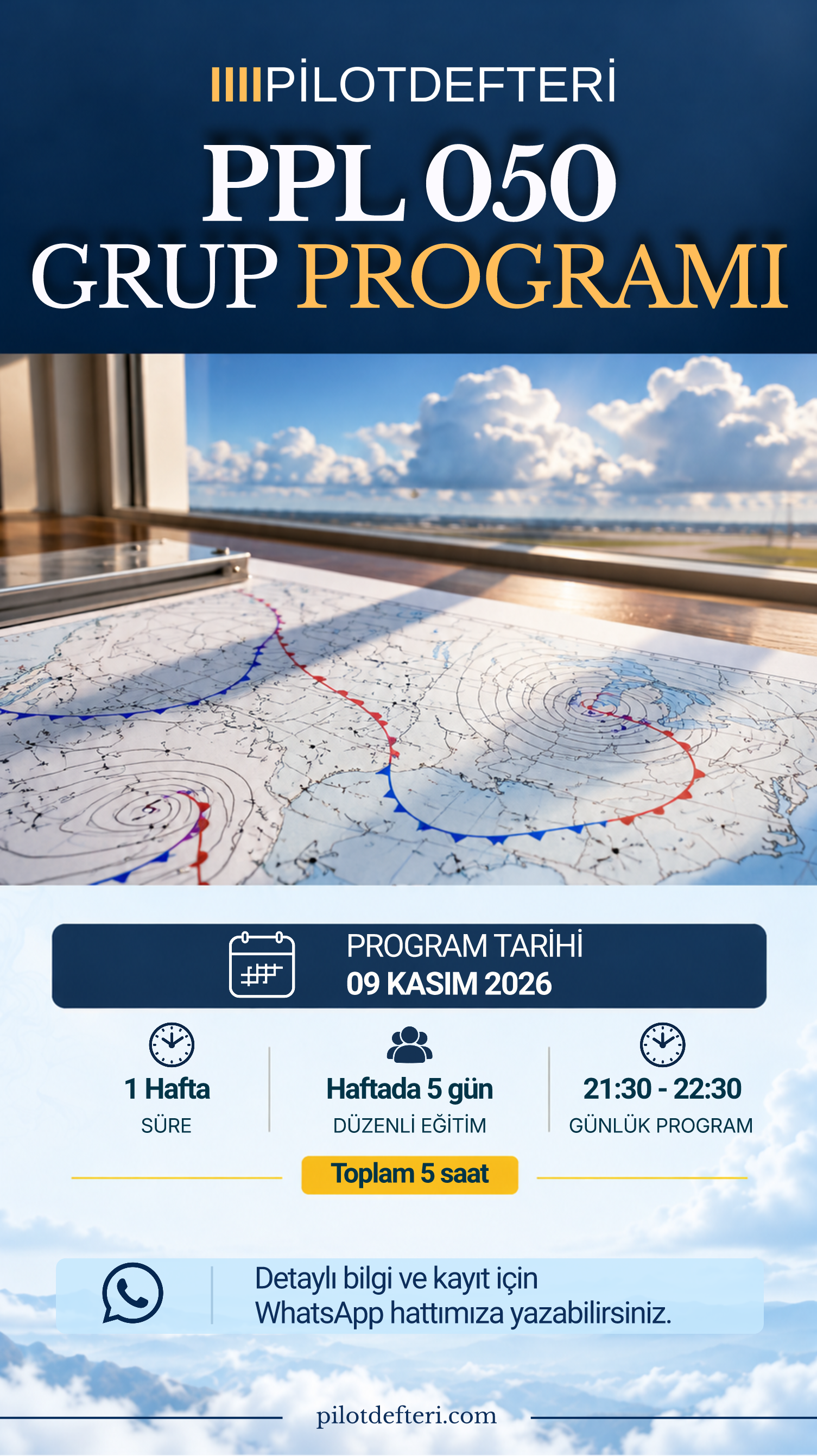 ✈️ PPL 050 Grup Programı Başlıyor! 🌦️
