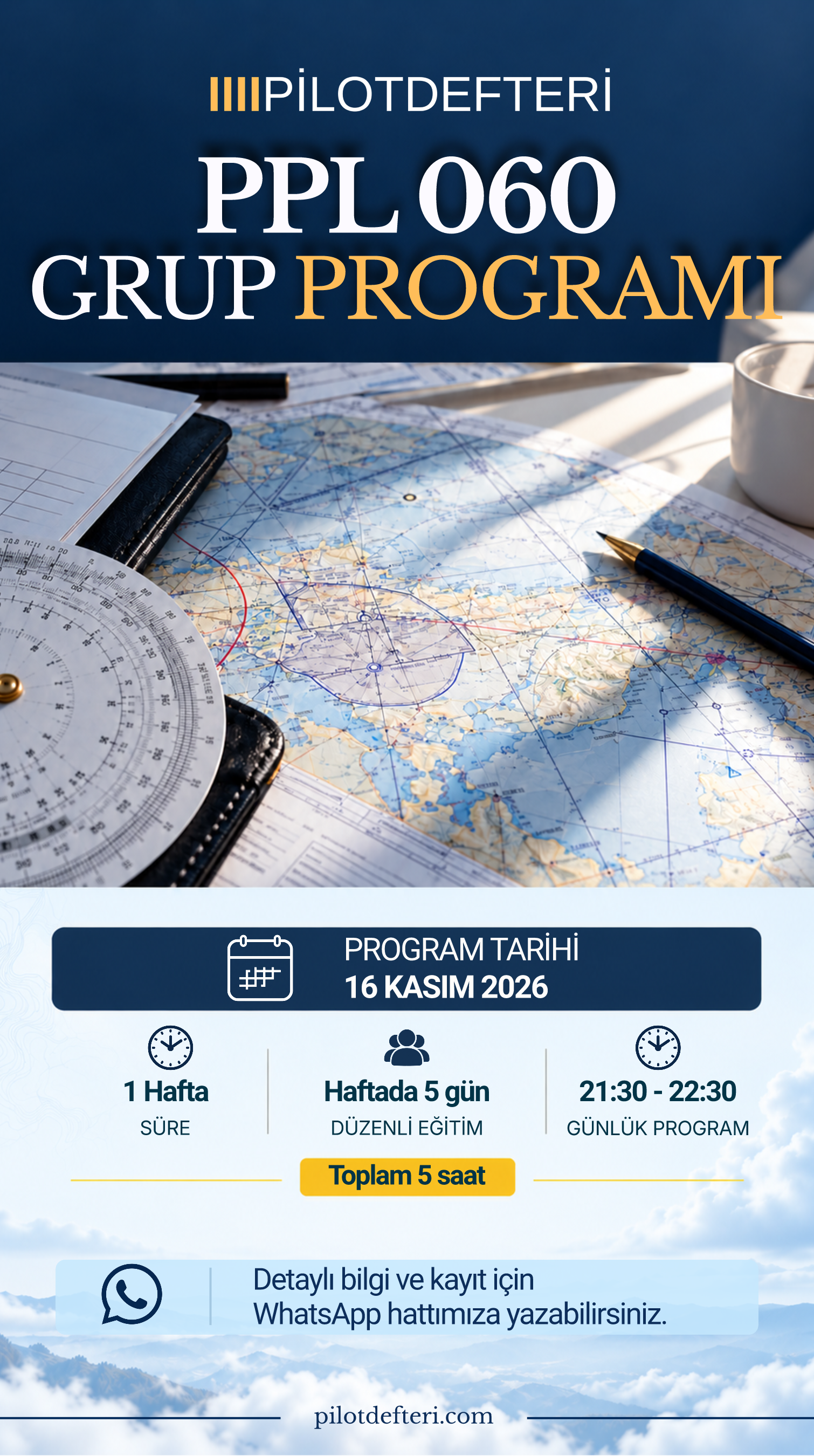 ✈️ SEYRÜSEFER PPL 060 Grup Programı ile havacılık bilginizi bir üst seviyeye taşıyın!